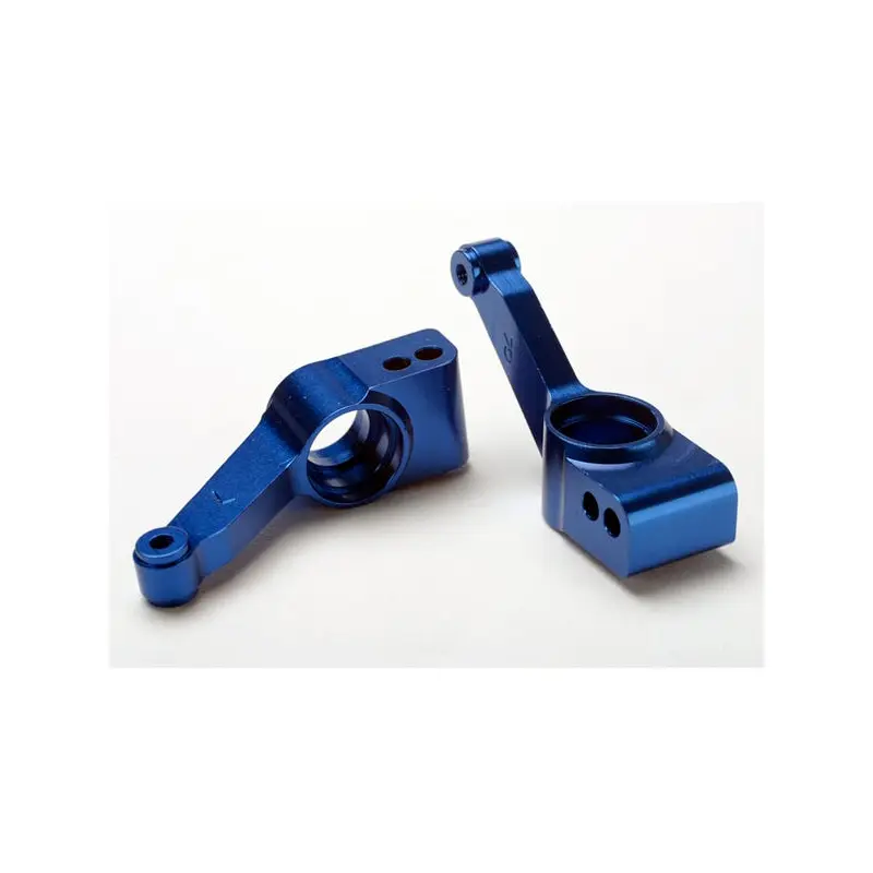 1952X CARRIERS, STUB AXLE (BLUE-ANODIZED 6061-T6 ALUMINUM) (REAR)