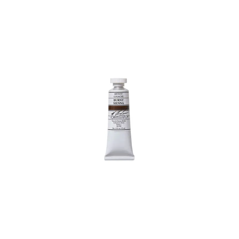 BURNT SIENNA GOUACHE 15ML M GRAHAM