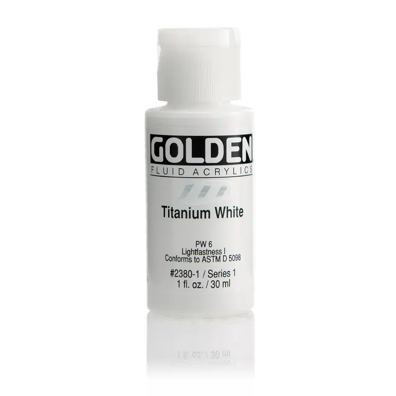 FLUID ACRYLIC PAINT TITANIUM WHT 1OZ