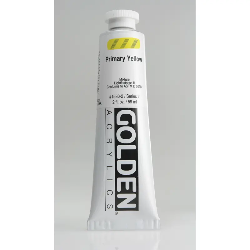 GOLDEN HEAVY BODY ACRYLIC PRIMARY YELLOW 2 OZ