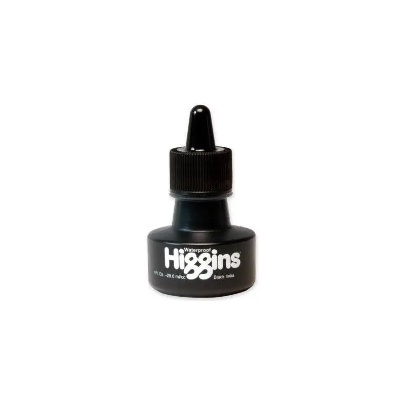 HIGGINS BLACK INDIA WATERPROOF INK