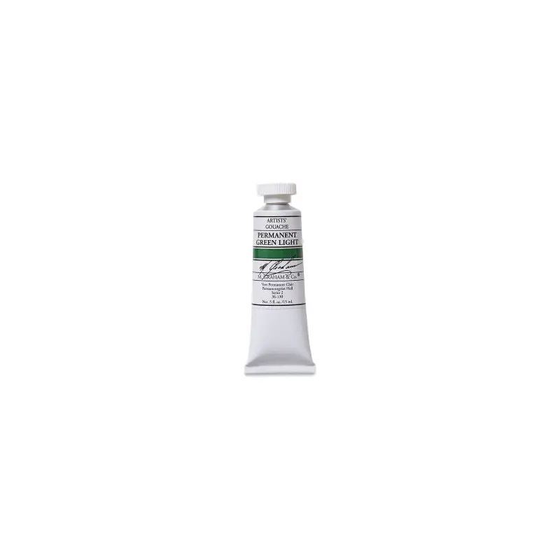 PERM GREEN LIGHT GOUACHE 15ML M GRAHAM
