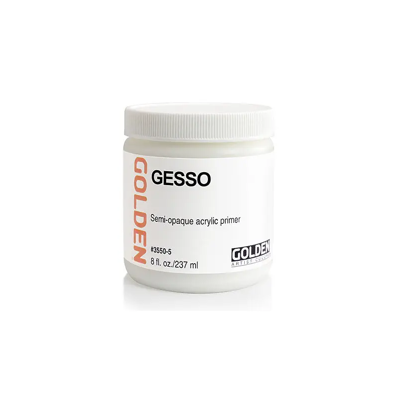 WHITE GESSO 16OZ GOLDEN