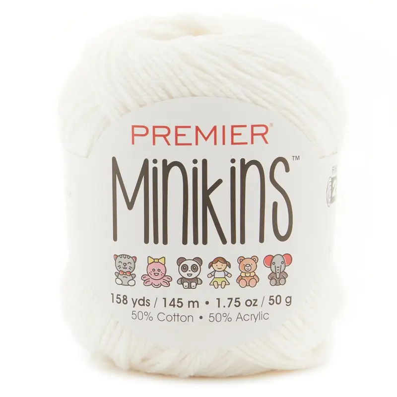 WHITE PREMIER MINIKINS YARN