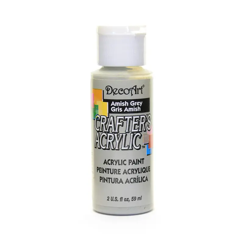 2OZ AMISH GREY CRAFTER ACRYLIC PAINT