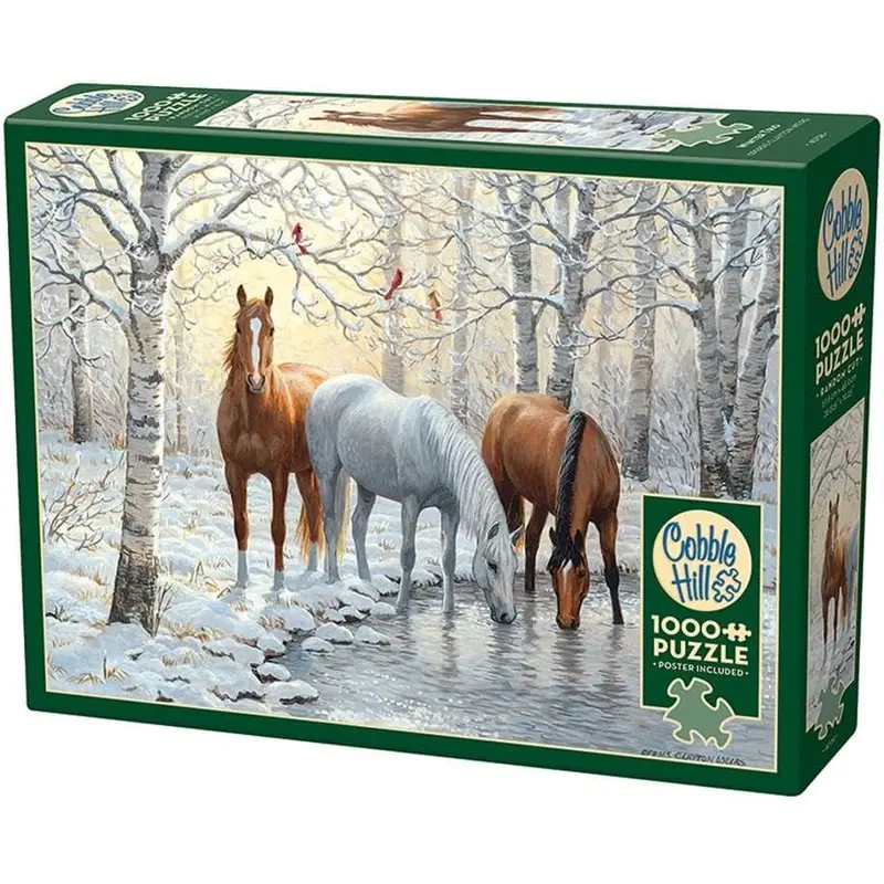 WINTER TRIO 1000 PIECE PUZZLE - WEIRS. PERSIS CLAYTON
