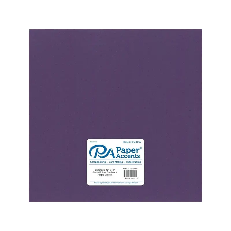 12X12 PURPLE MAJESTY CARDSTOCK