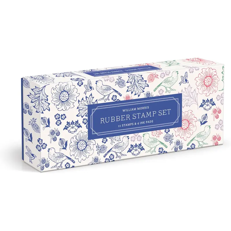 WILLIAM MORRIS RUBBER STAMP SET