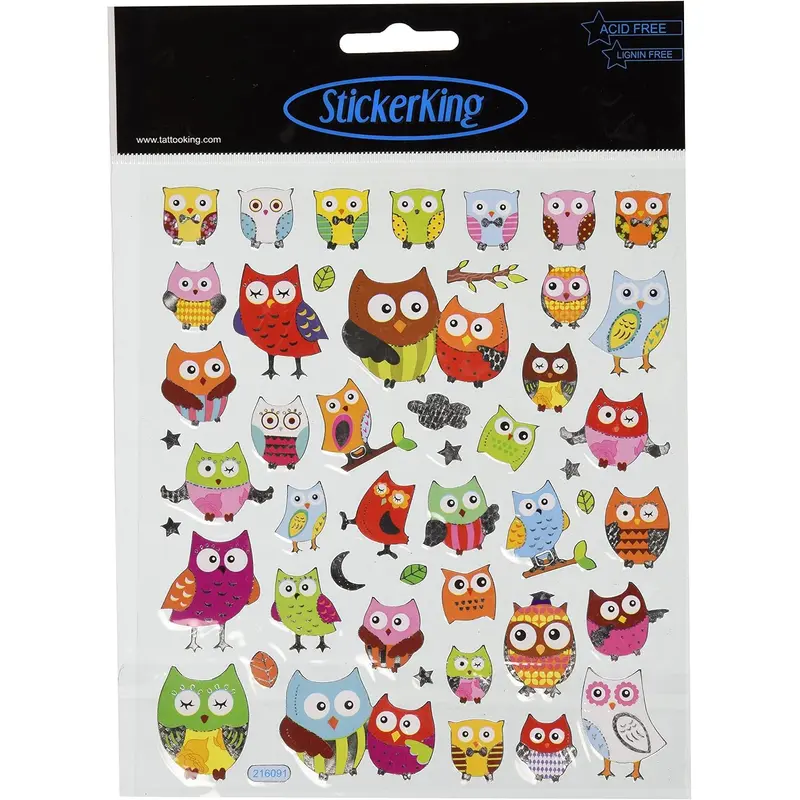 WIDE EYED OWL STICKERS