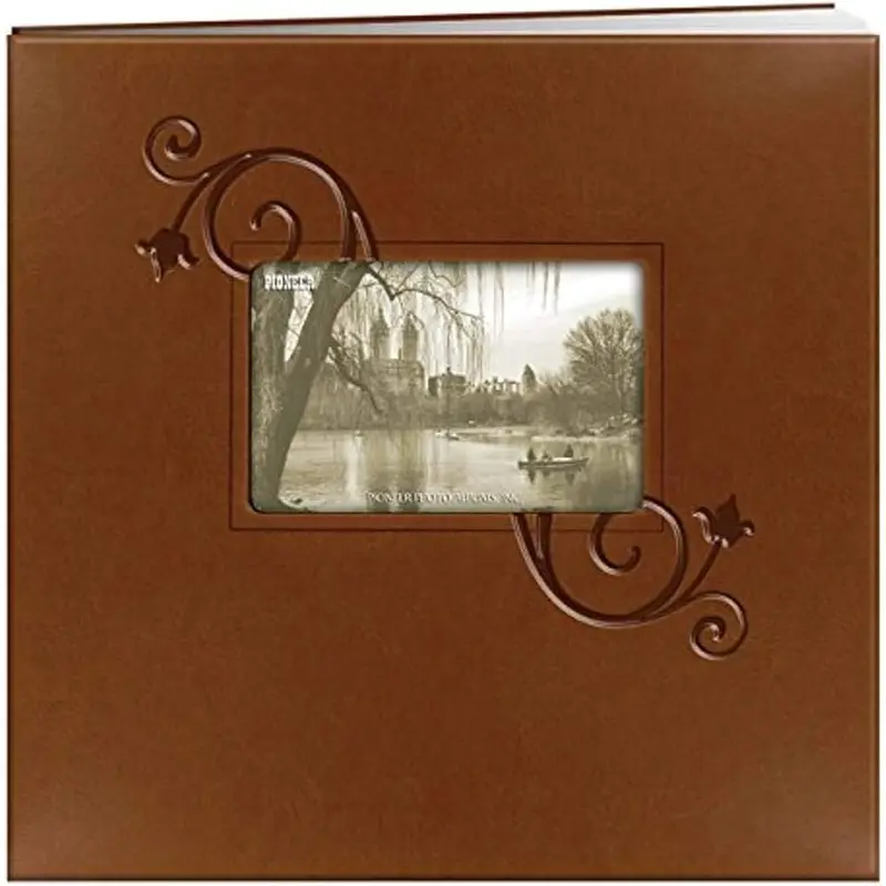 12X12 BROWN FLORAL POST ALBUM