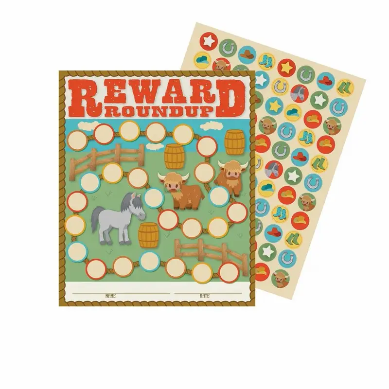 WILD WEST REWARD CHART STICKER
