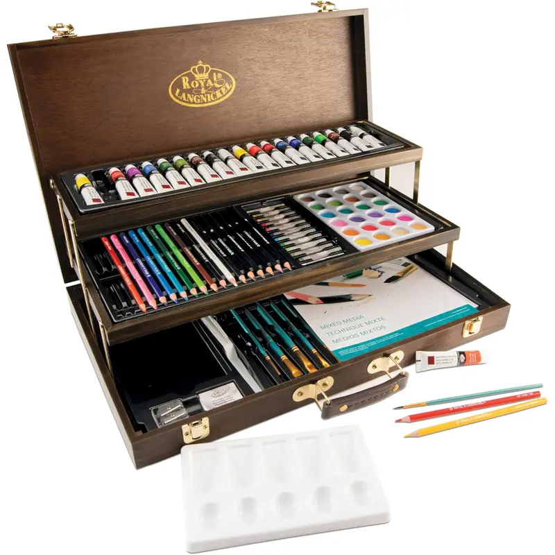100 PIECE MIXED MEDIA ART SET