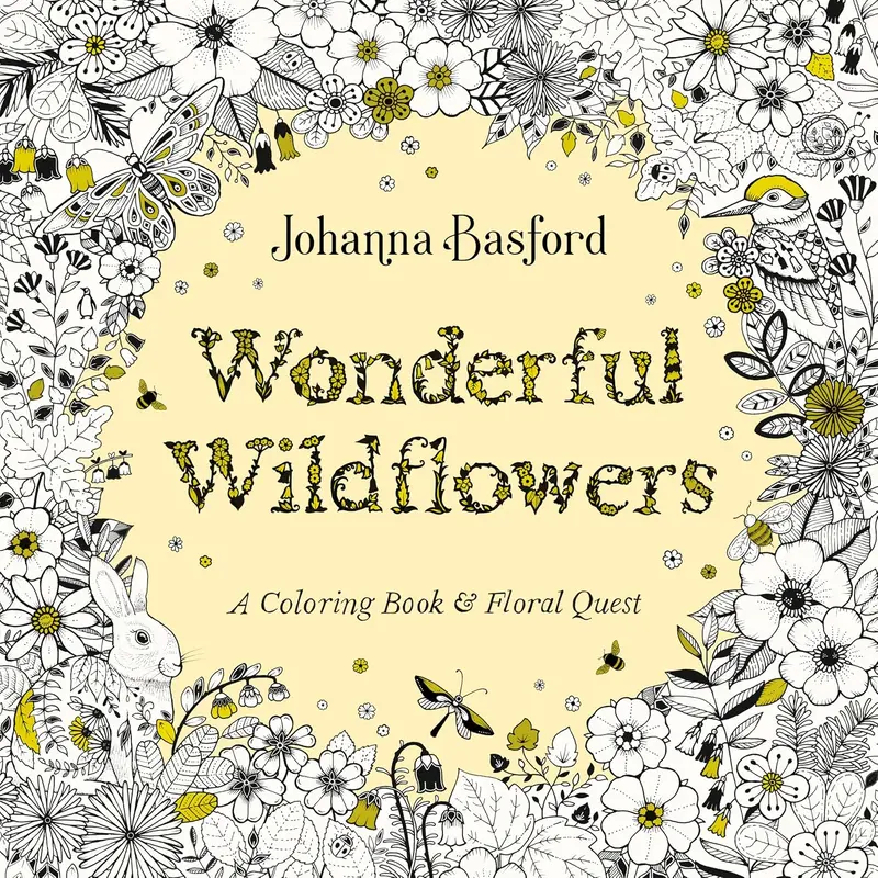 WONDERFUL WILDFLOWERS: A COLORING BOOK AND FLORAL QUEST - BASFORD. JOHANNA