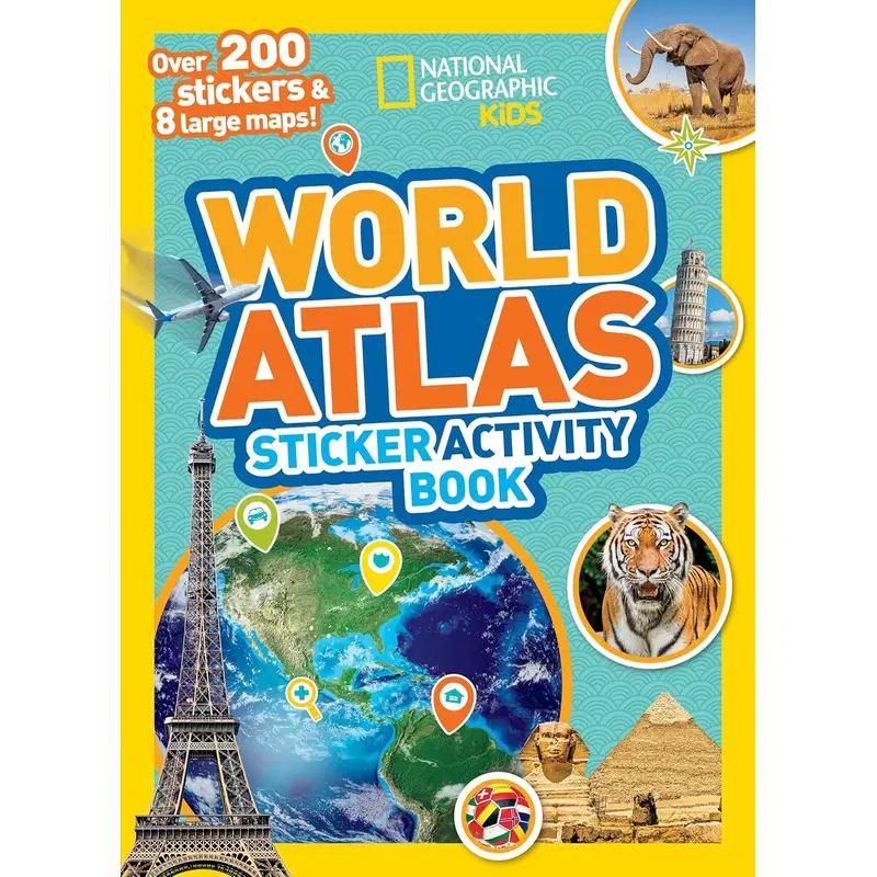 WORLD ATLAS STICKER ACTIVITY BOOK - NATIONAL GEOGRAPHIC KIDS