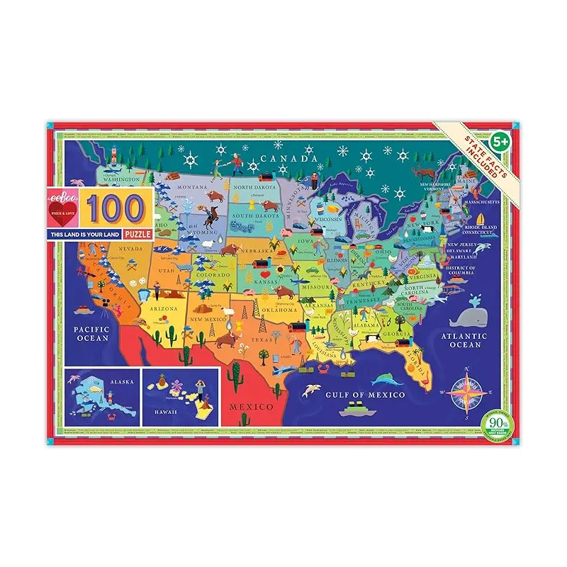 100 Piece Puzzle - This Land Is Your Land