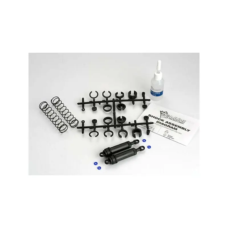 XX-LONG BLACK FRONT ULTRA SHOCKS WITH SPRINGS (2) 3762