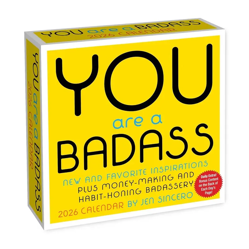 YOU ARE A BADASS 2026 DAY-TO-DAY CALENDAR