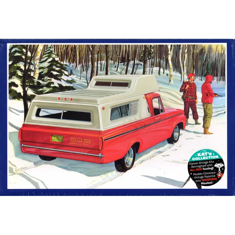 1963 FORD F-100 CAMPER PICKUP 1:25 PLASTIC MODEL KIT