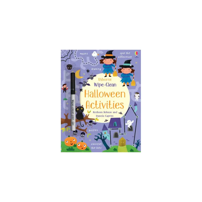 WIPE CLEAN HALLOWEEN ACTIVITIES - USBORNE