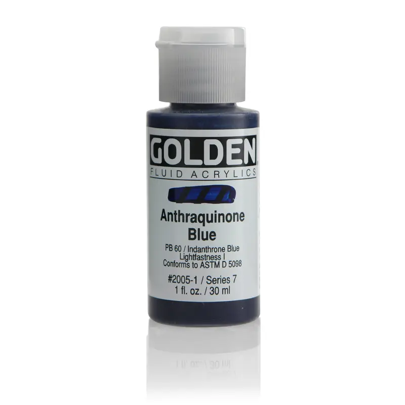 FLUID ACRYLIC PAINT ANTHRAQUIN BLUE 1OZ