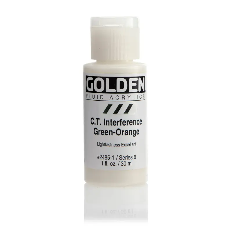 FLUID ACRYLIC PAINT INTER GREEN-ORG 1OZ