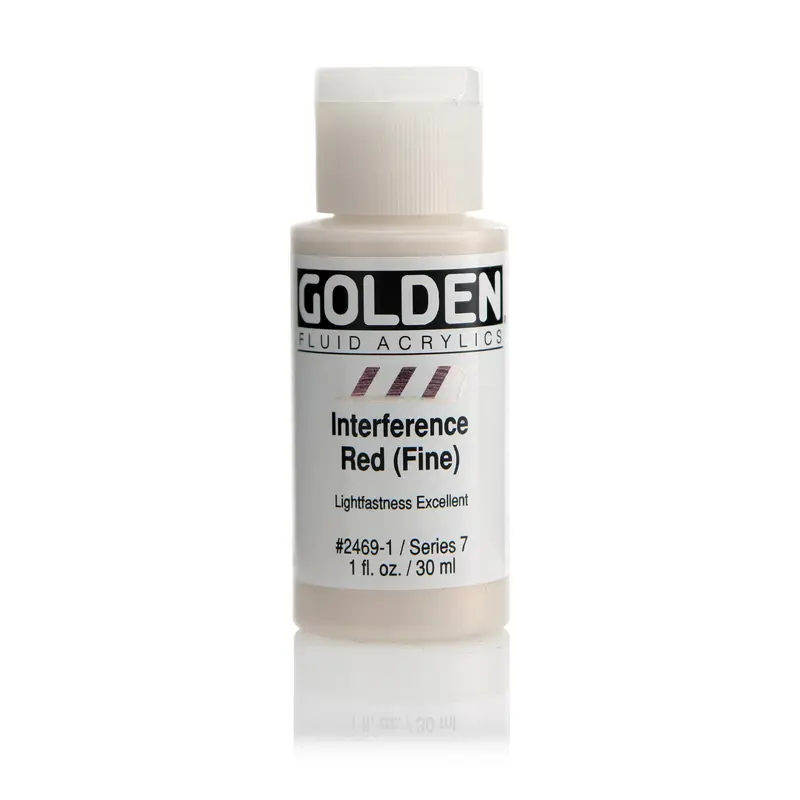 FLUID ACRYLIC PAINT INTER RED FINE 1OZ