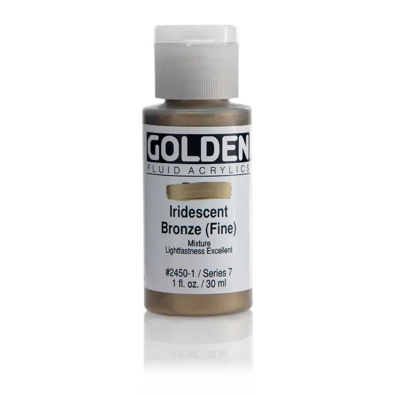 FLUID ACRYLIC PAINT IRIDESCENT BRONZE 1OZ