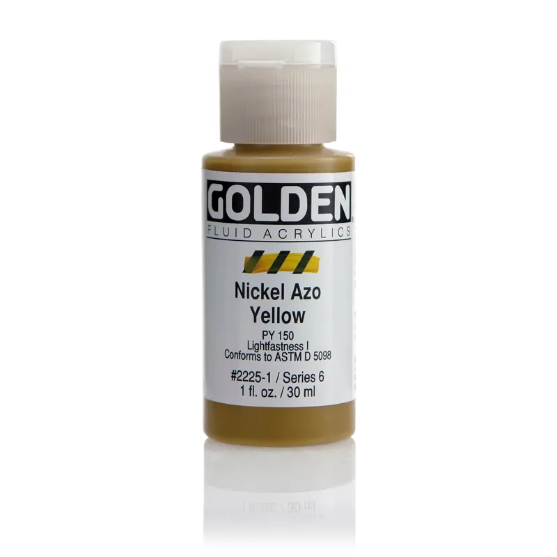 FLUID ACRYLIC PAINT NICKEL AZO YELLOW 1OZ