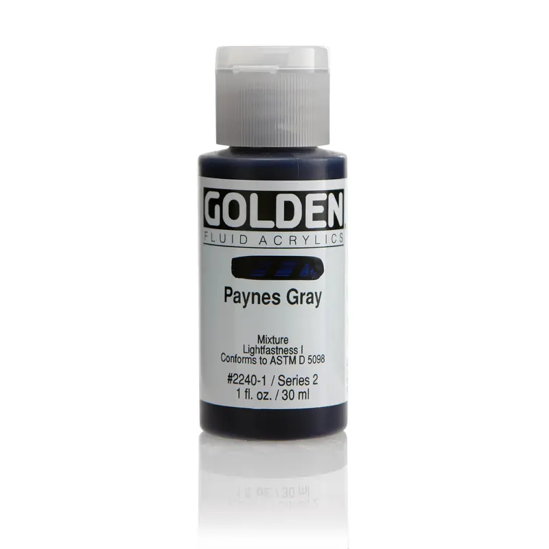 FLUID ACRYLIC PAINT PAYNES GRAY 1OZ