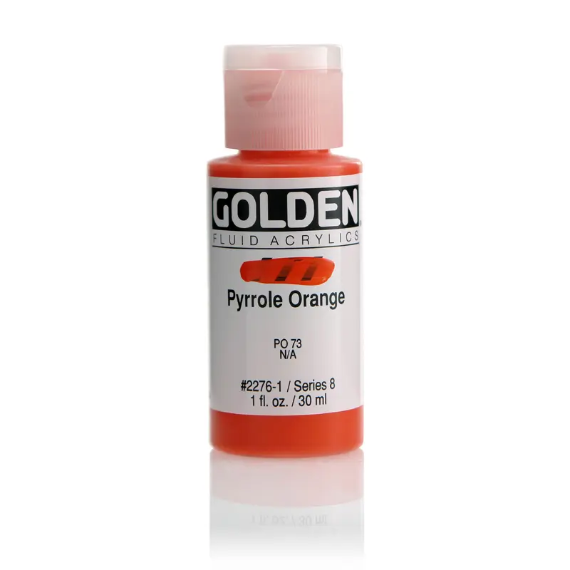 FLUID ACRYLIC PAINT PYRROLE ORANGE 1OZ