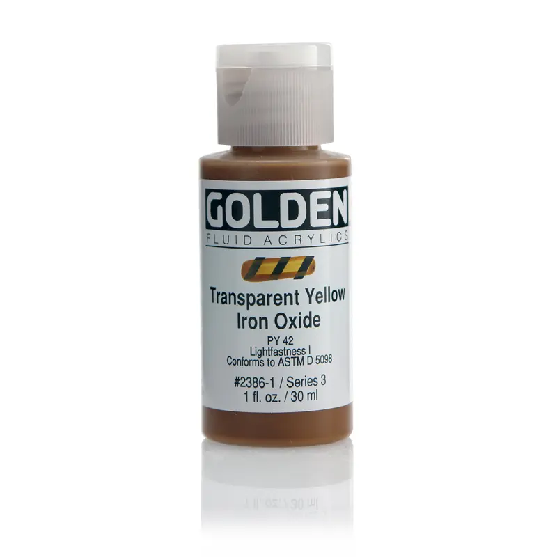 FLUID ACRYLIC PAINT TRN YELLOW OWIRON OX