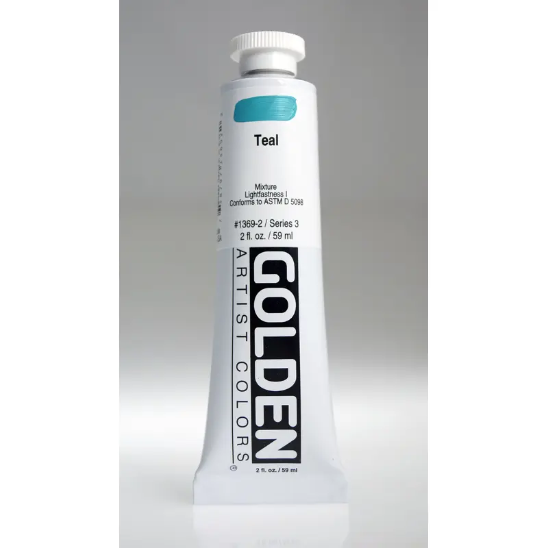 GOLDEN HEAVY BODY ACRYLIC TEAL 2 OZ