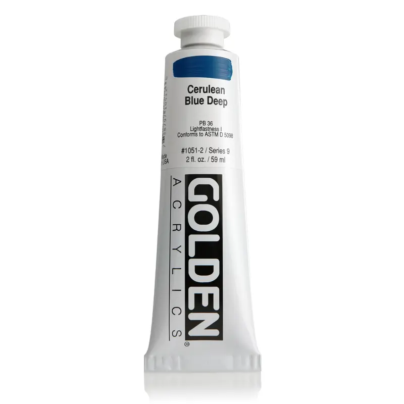 HB ACRYLIC PAINT CERULEAN BLUE DEEP
