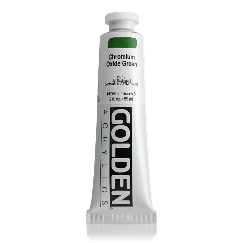 HB ACRYLIC PAINT CHROM OXIDE GREEN 2OZ