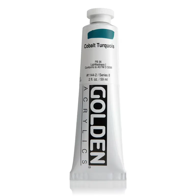 HB ACRYLIC PAINT COBALT TURQUOISE 2OZ