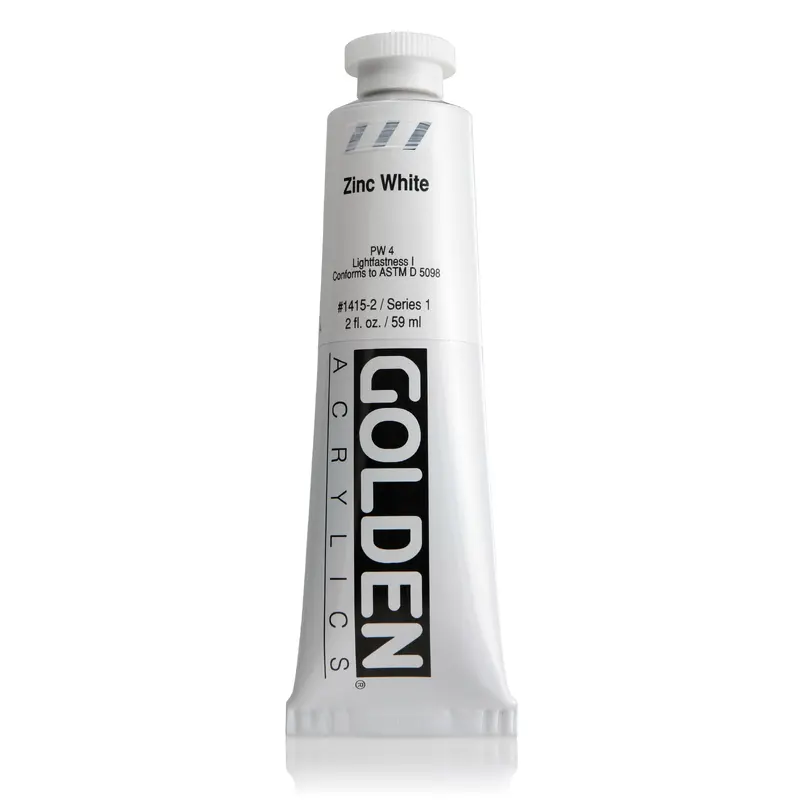 HB ACRYLIC PAINT ZINC WHITE 2OZ
