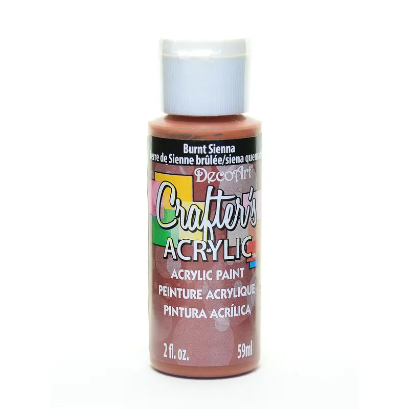 2OZ BURNT SIENNA CRAFTER ACRYLIC PAINT