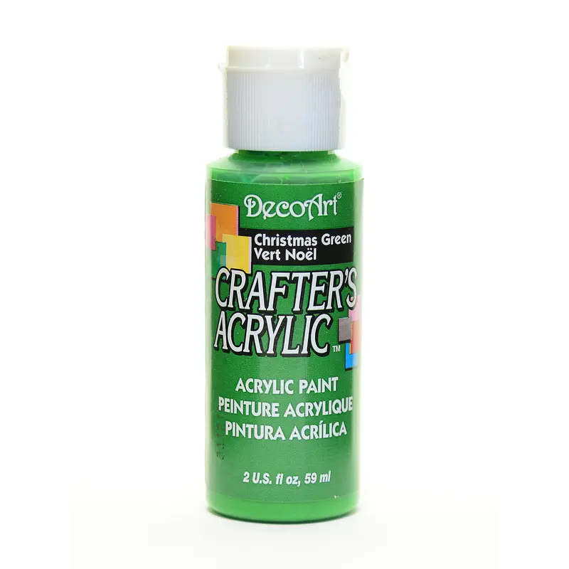 2OZ CHRISTMAS GREEN CRAFTER ACRYLIC PAINT