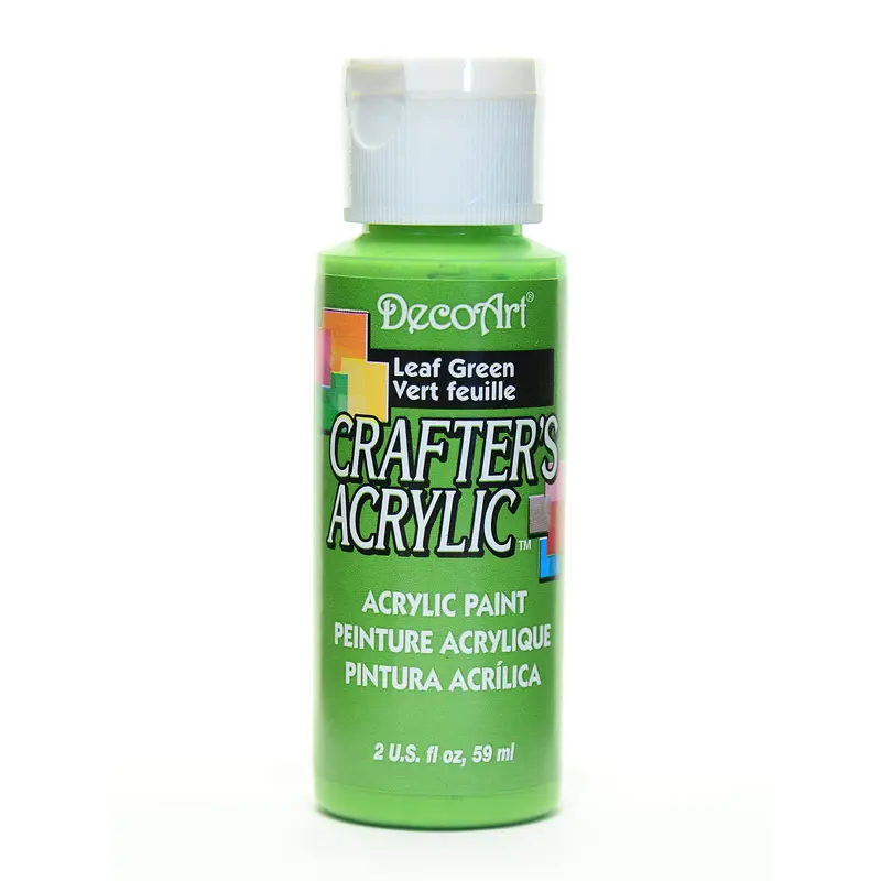 2OZ LEAF GREEN CRAFTER ACRYLIC PAINT