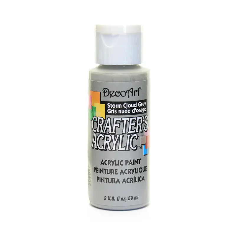 2OZ STRM CLOUD GRY CRAFTER ACRYLIC PAINT