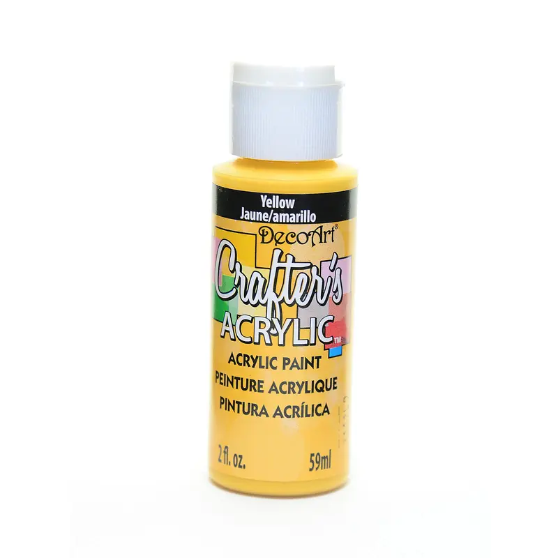2OZ YELLOW OW CRAFTER ACRYLIC PAINT