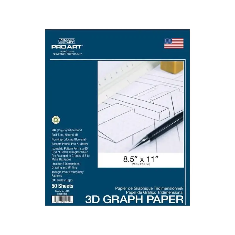 GRAPH 3D GRAPH PAPER PAD
