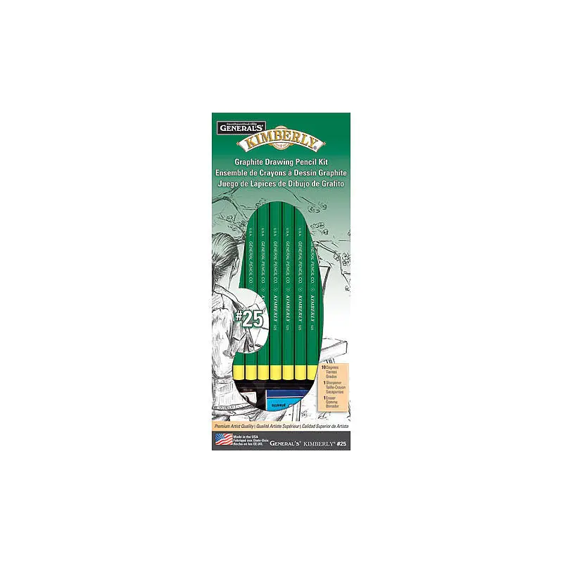 GRAPHITE DRAWING PENCIL SET 25