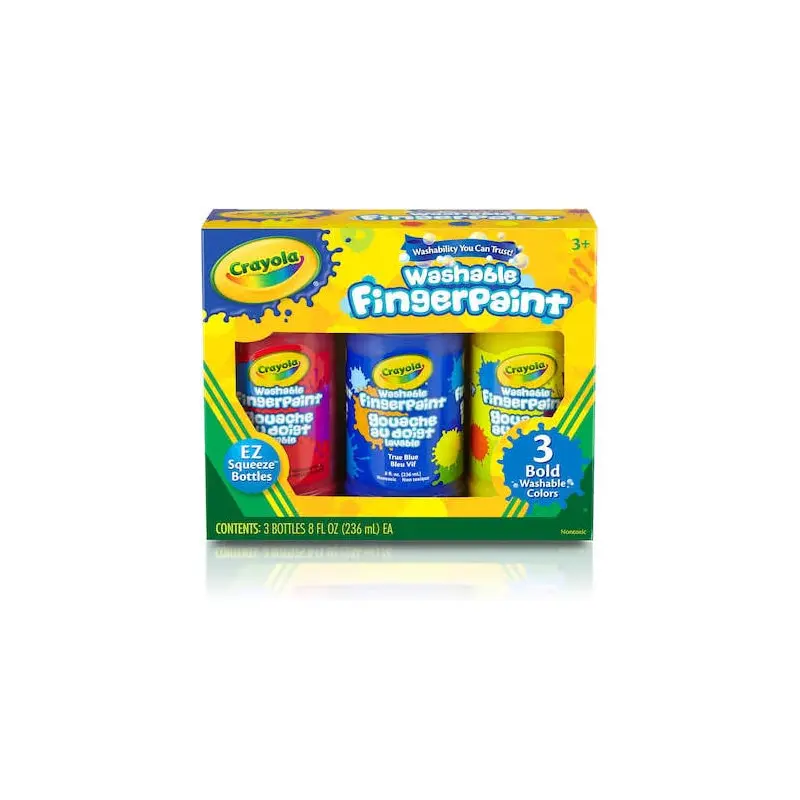 CRAYOLA BOLD WASHABLE FINGERPAINTS
