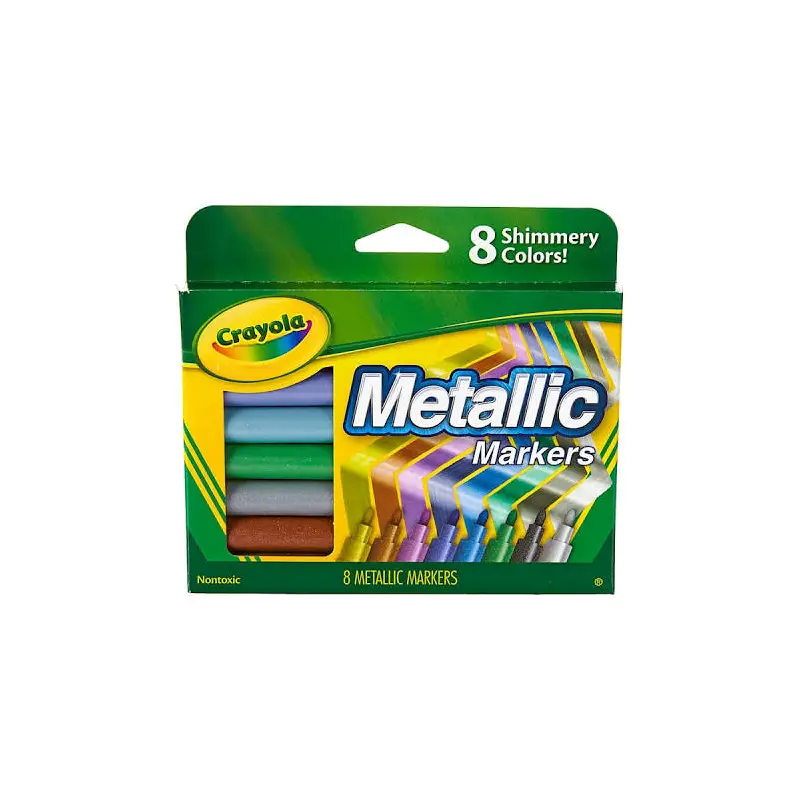 CRAYOLA MARK METALLIC MARKER 8CT