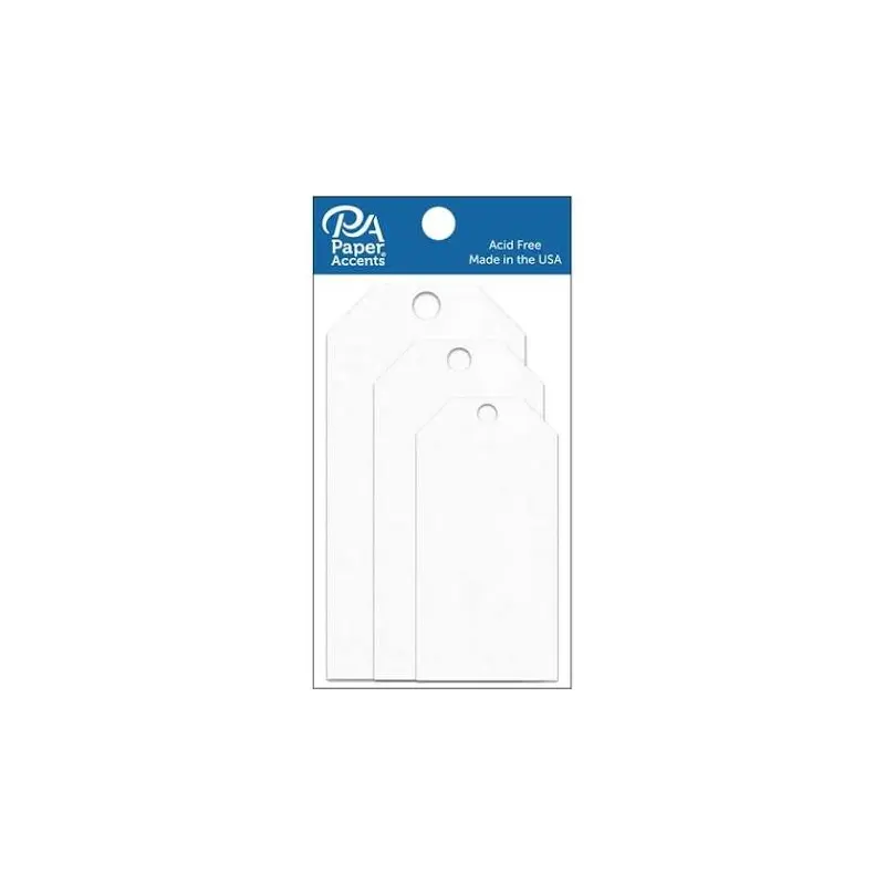 CRAFT TAGS ASSORT WHITE PAPER CRAFT TAGS