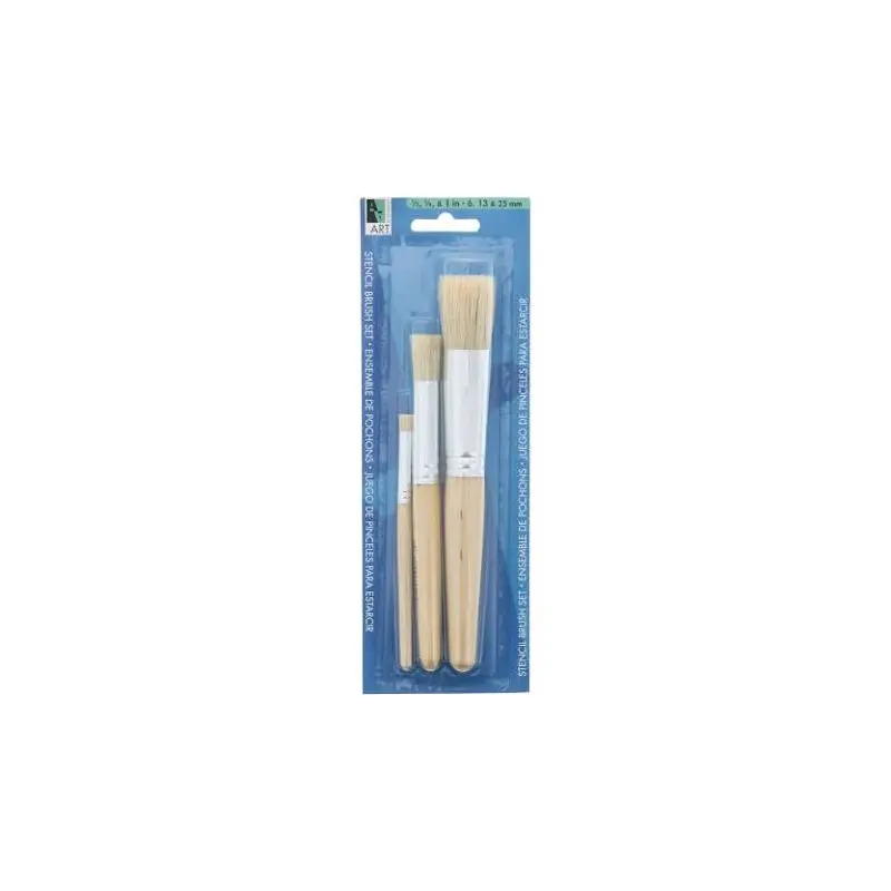 STENCIL PAINT BRUSH PACK ASSORTED