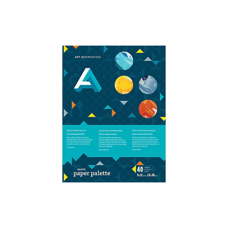 12X16 WHITE DISPOSABLE PAPER PALETTE