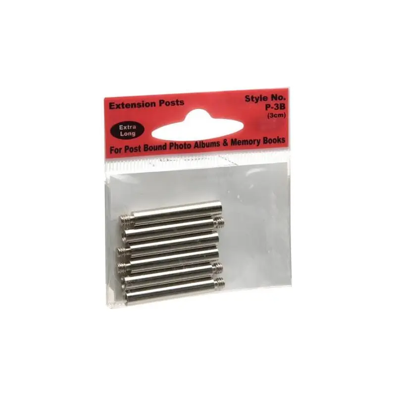 SCRAPBOOK EXTENDER POST EXTRA LONG 6PC