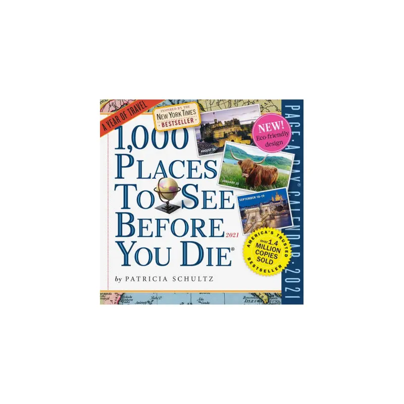 1000 PLACES TO SEE PAGE-A-DAY CALENDAR 2021